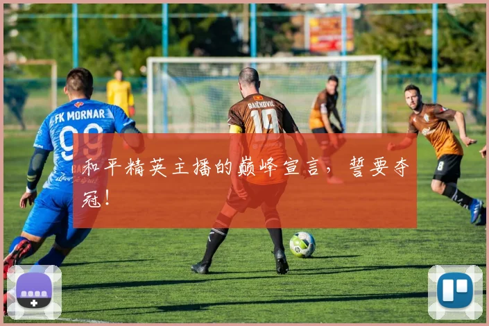 和平精英主播的巅峰宣言,誓要夺冠!